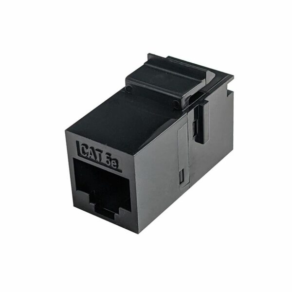 S45-3250B - Cat5e Unshielded Keystone Feed-Thru Coupler - Black - 1 EA/BAG - Image 2