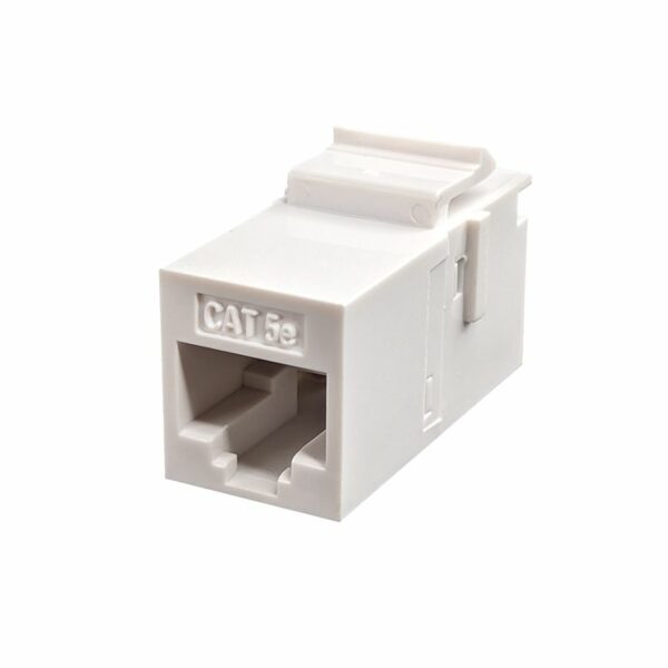 S45-3250W-25 - Cat5e Unshielded Keystone Feed-Thru Coupler - White - 1EA/Bag, 25/Pack - Image 3
