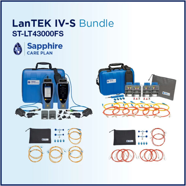 ST-LT43000FS - LanTEK IV-3000MHz with PL/CH adapters, FiberTEK IV MM and SM, 1 Year of Sapphire Care Support